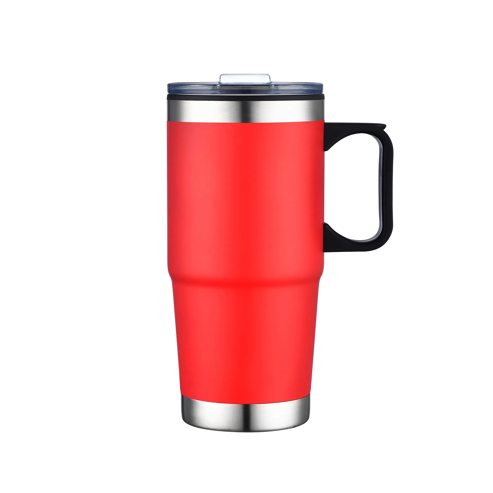 24oz Double Wall SS / PP Mug with Clear Closure Lid and Hand 8