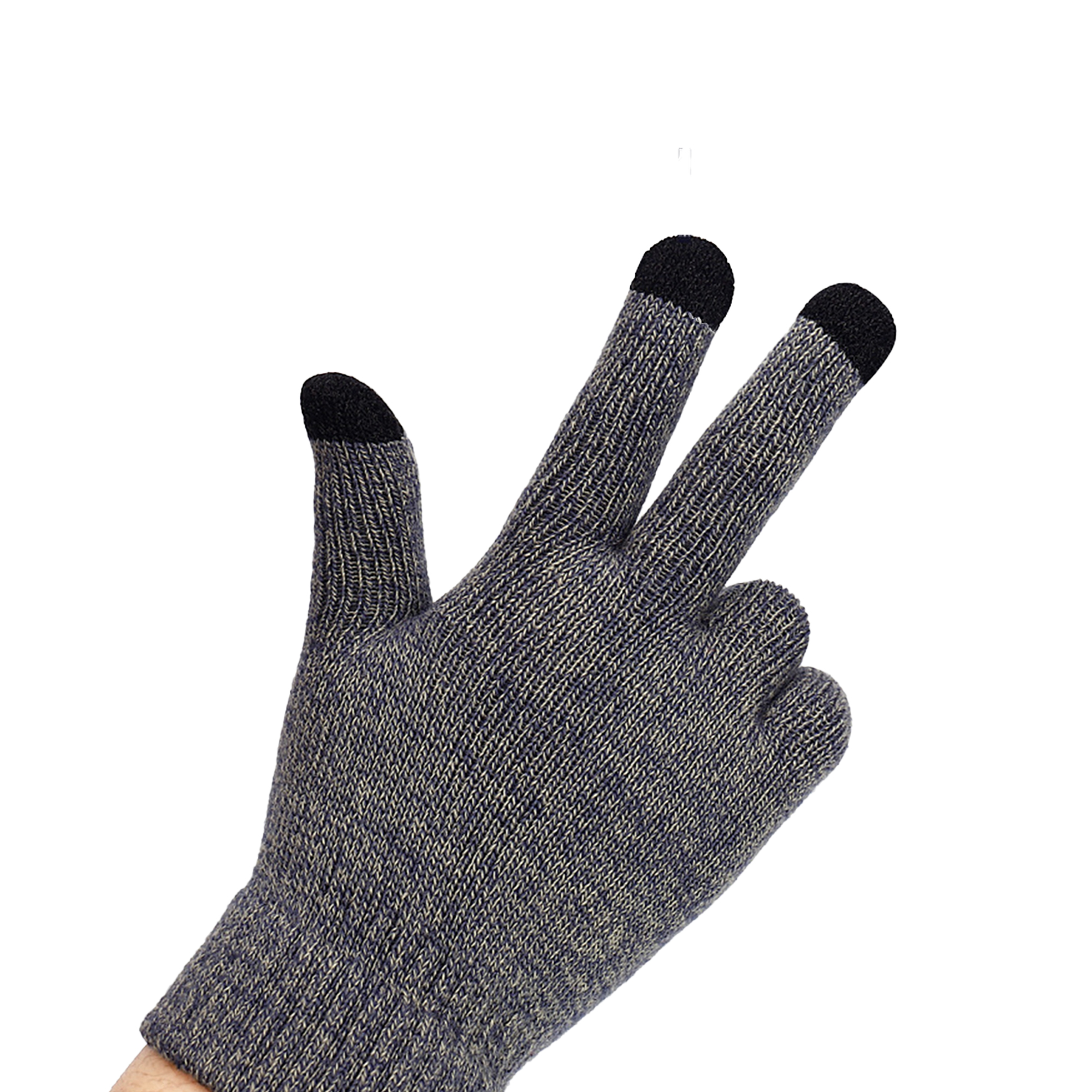 Acrylic Warm Knit Gloves With Touchscreen Fingertips 6