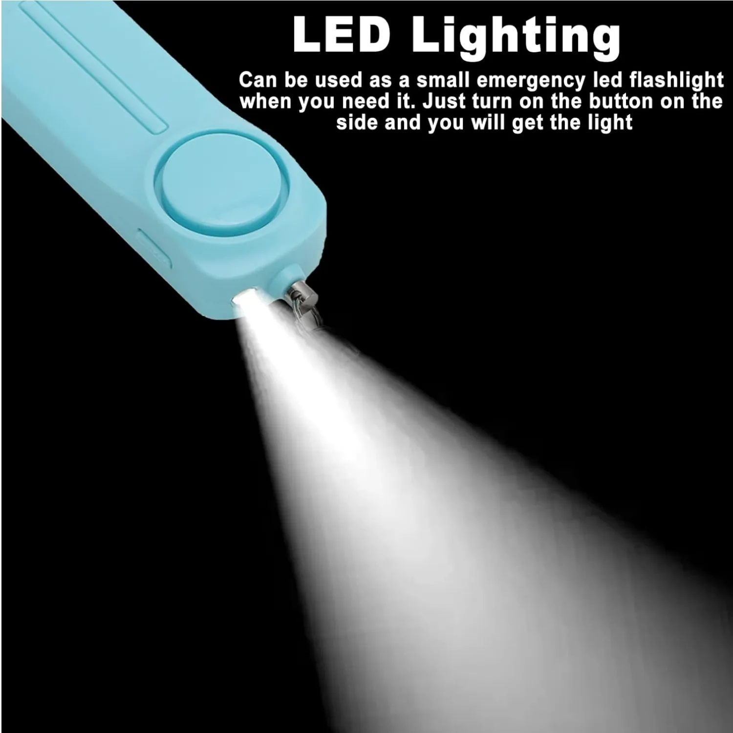 Self Defense Alarm Keychain With LED Flashlight 4