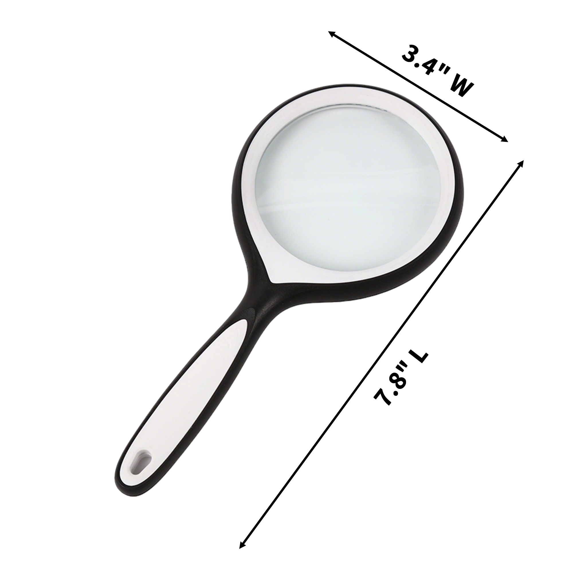 10X Glass Lens Reading Magnifier With Anti Slip Handle 3