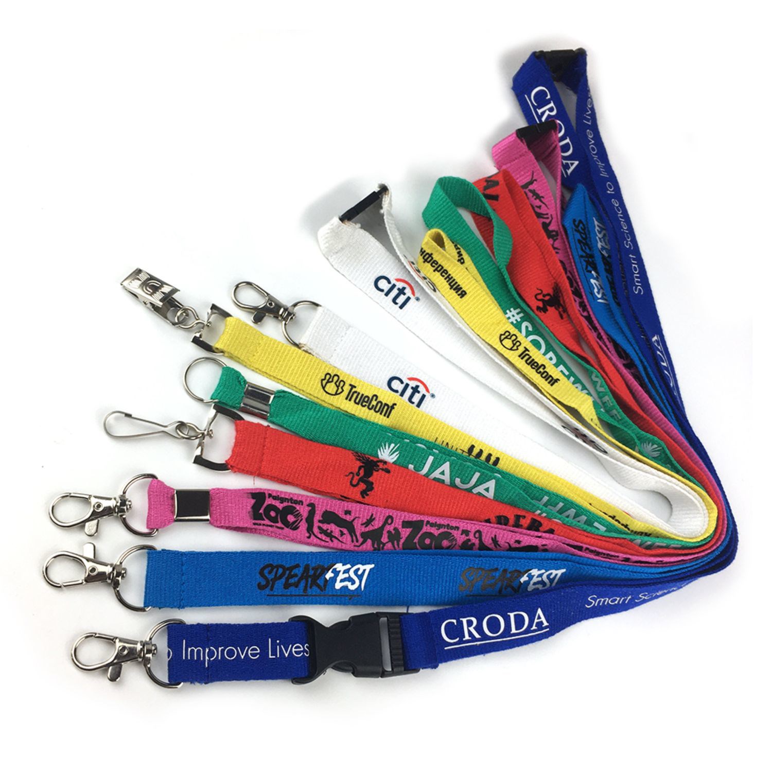 Bamboo Lanyard Custom Imprint ID Badge Holder 6