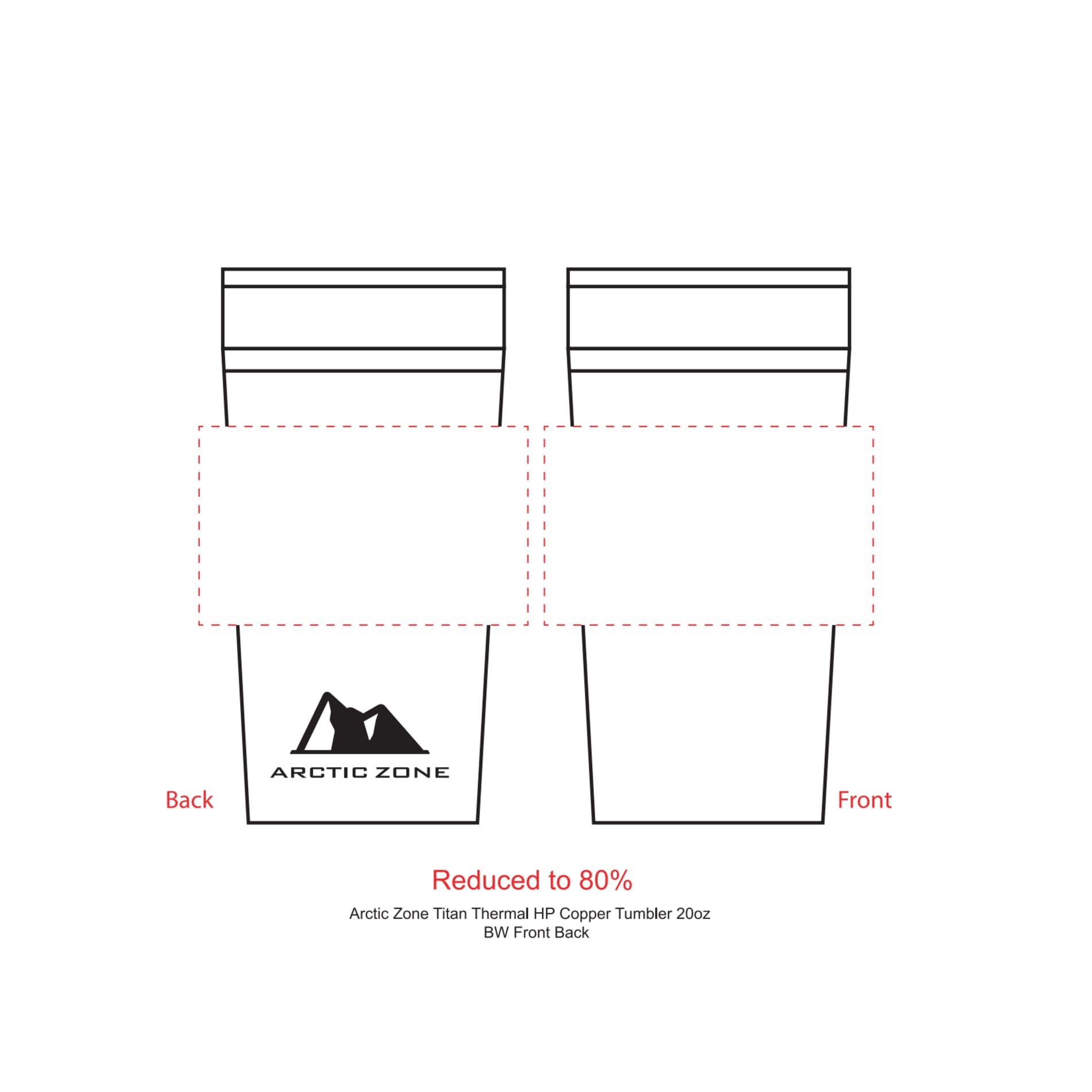 Arctic Zone® Titan Thermal HP® Copper Tumbler 20oz 11