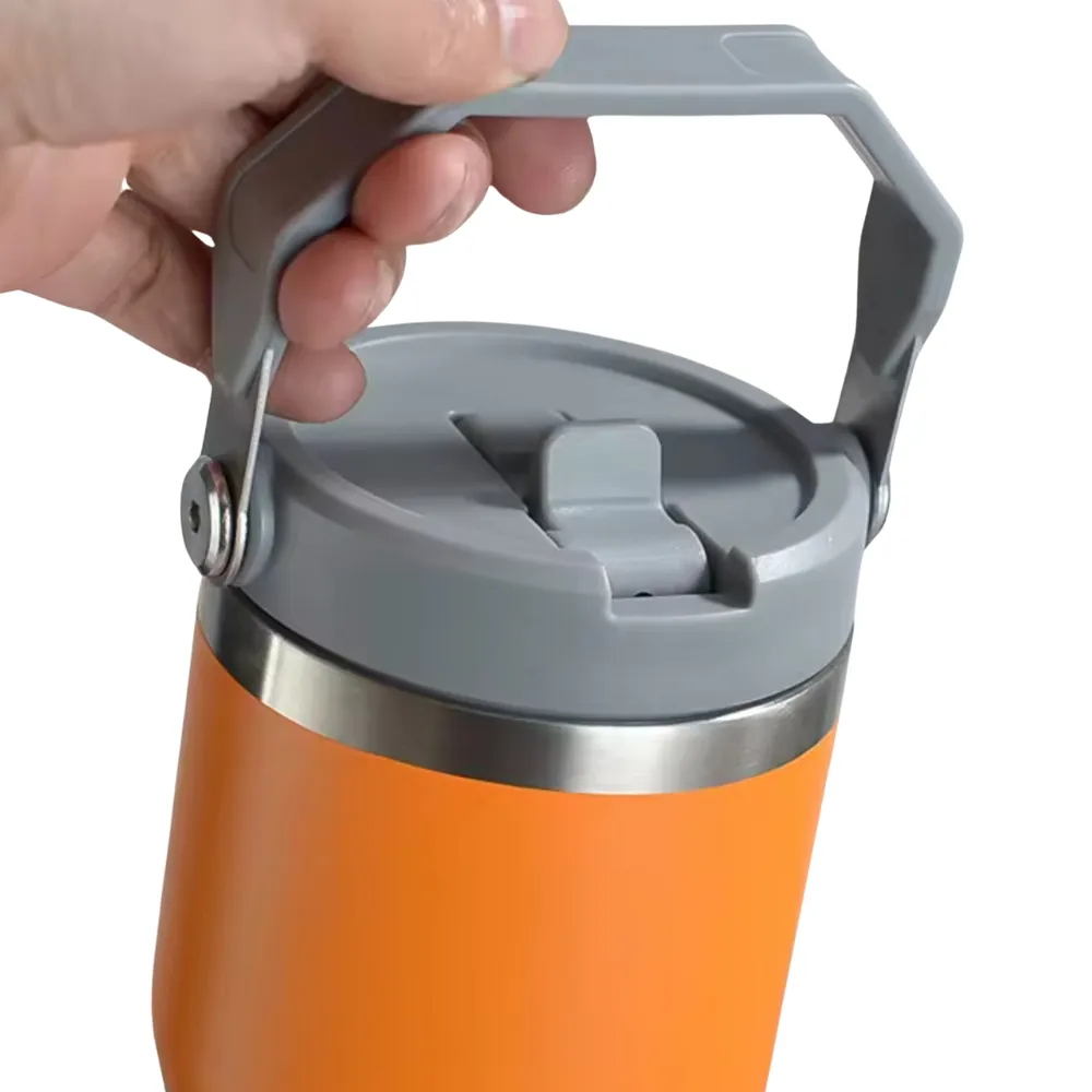 30oz. Insulated Tumber with Handle and Flip Straw 7