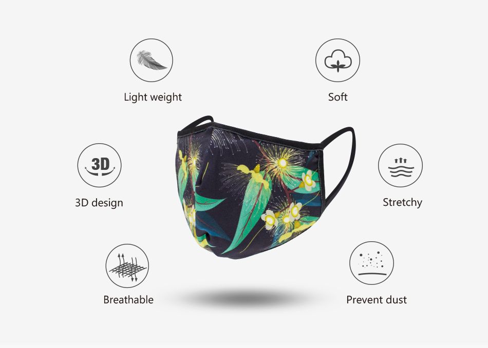 Custom Face Mask - STANDARD 3-D / Sublimation 2