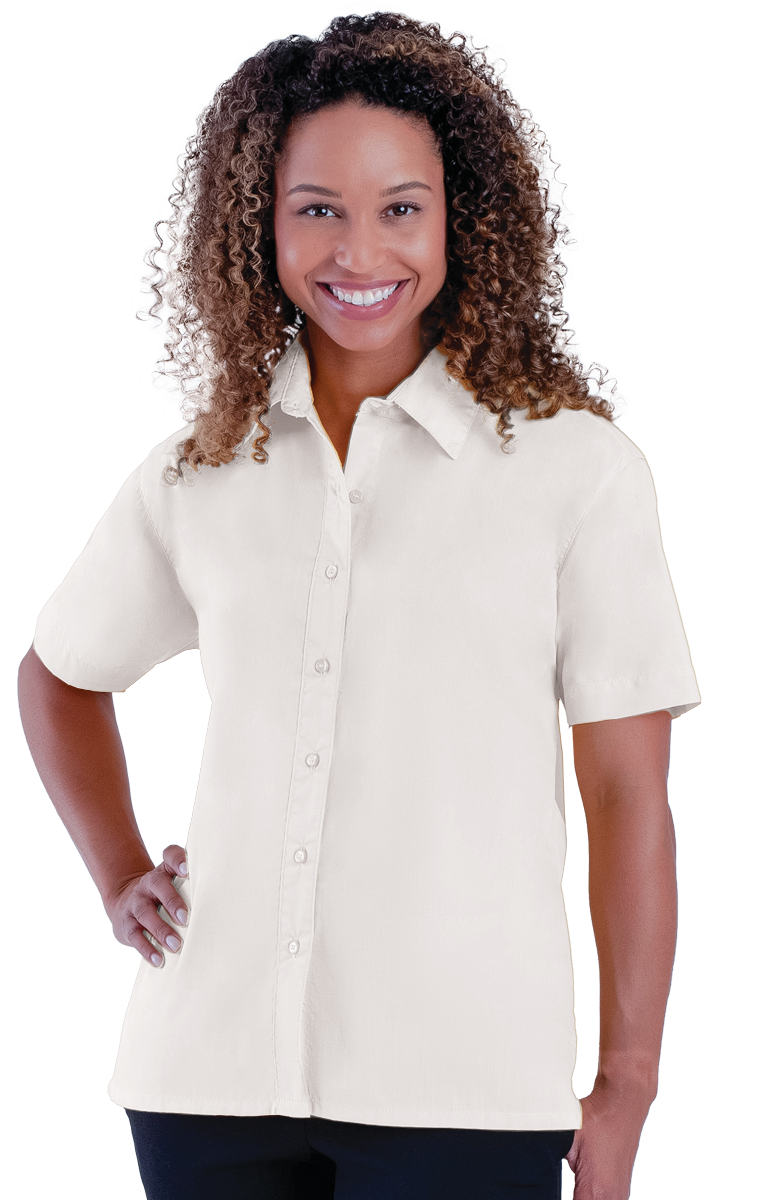 Ladies' Short-Sleeve Value Poplin Shirt 22