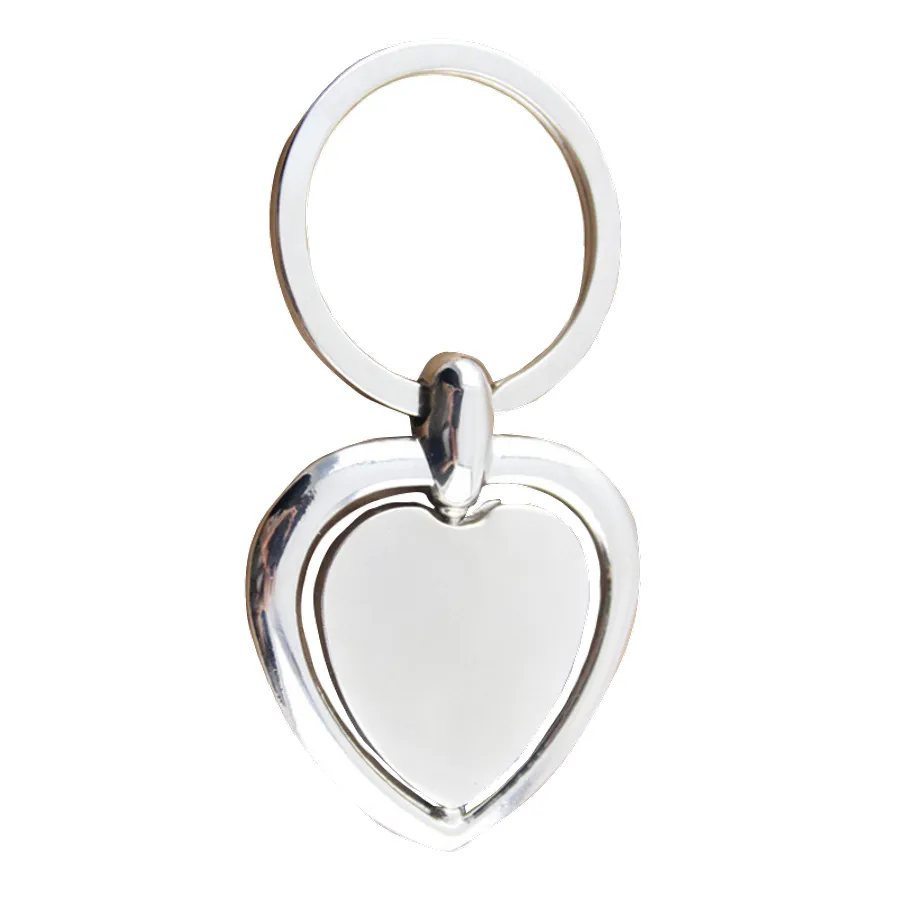 Spinning Heart Metal Keychain 2