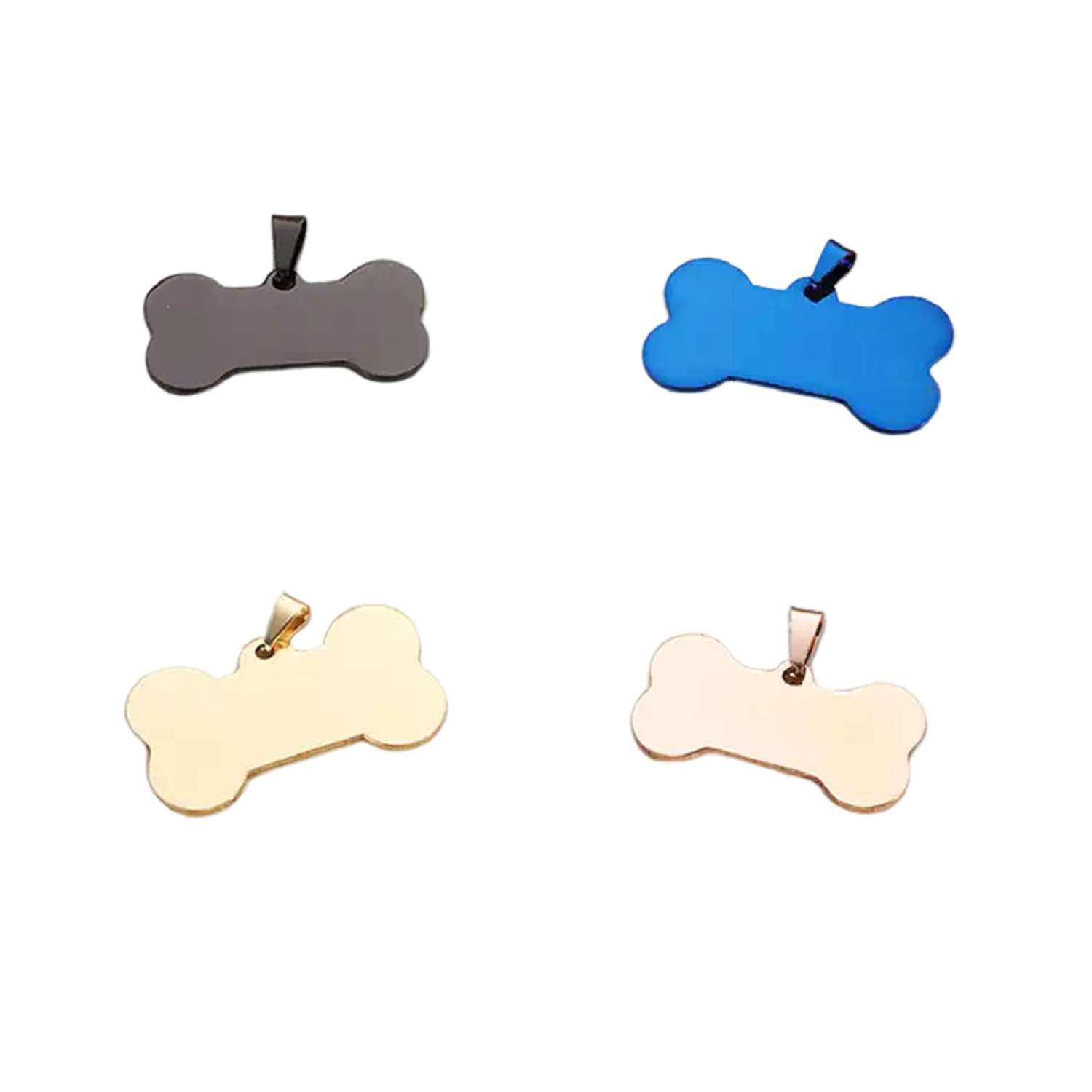 Bone Style Stainless Steel Pet Tag 3
