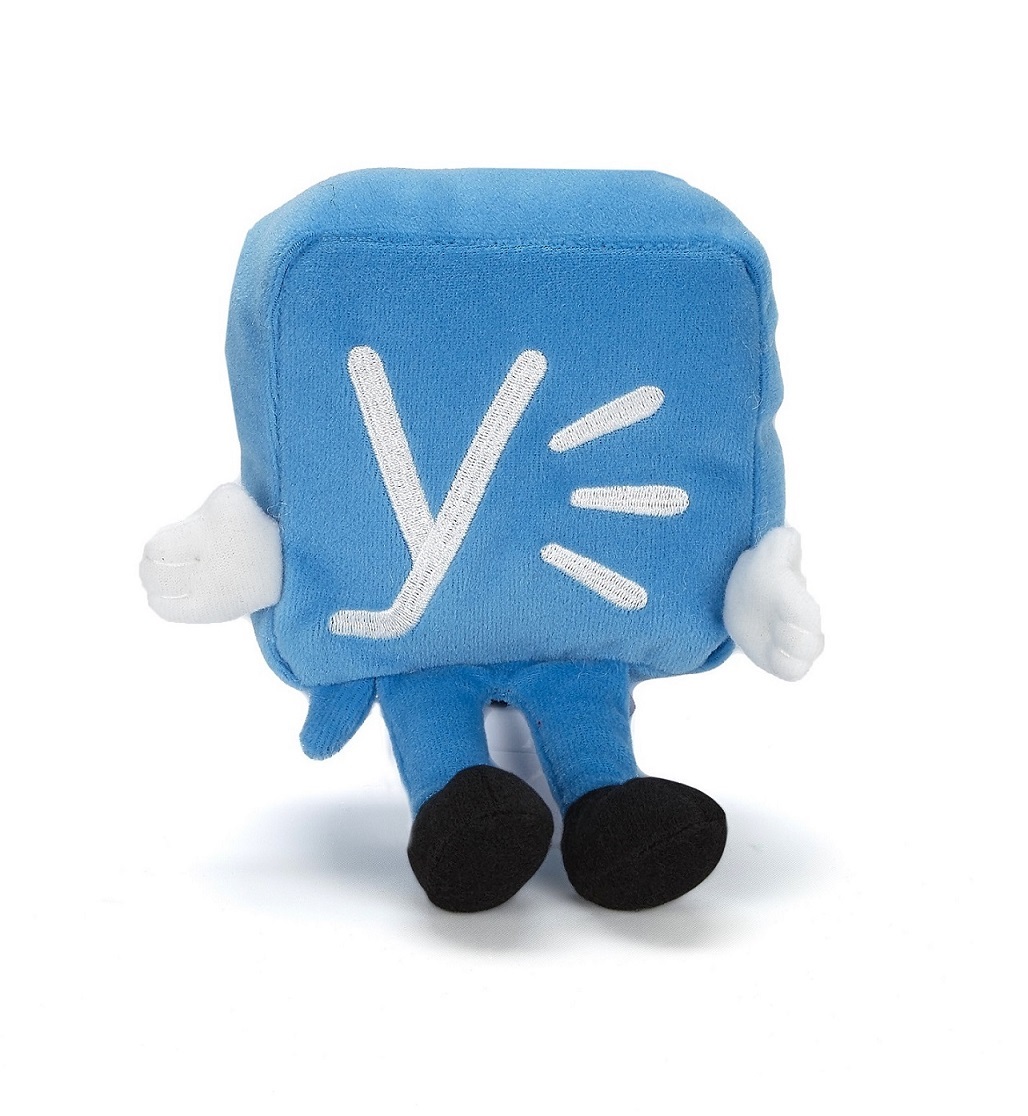 Custom Plush Toy - Blue Cube Character 3