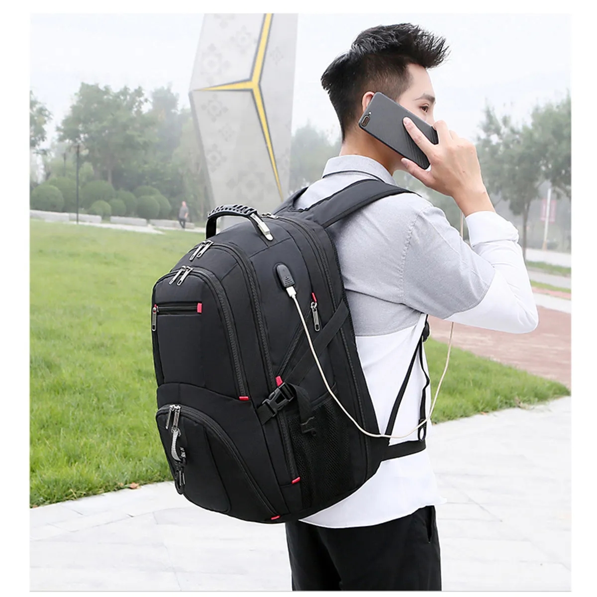 Business Work Bag Laptop Backpacks with USB Charging 5