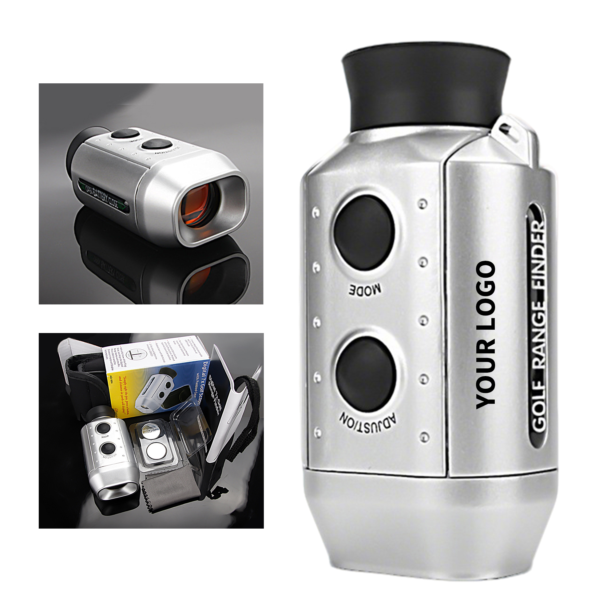 Golf Monocular Range Finder 7X Magnification 3.6" x 2" x 1.5" 2