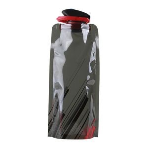 Snap Button Foldable Water Pack With Carabiner 9