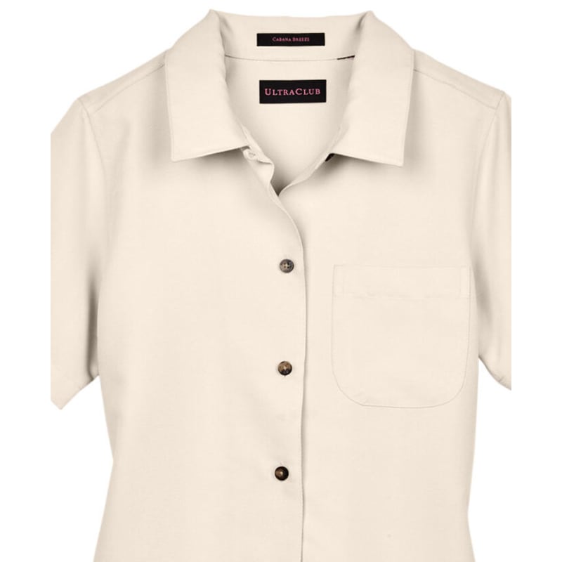 UltraClub Ladies' Cabana Breeze Camp Shirt 7