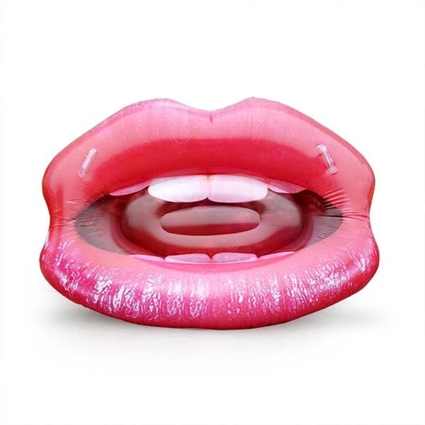Inflatable Red Lip Sofa Pool Float Water Toy 4