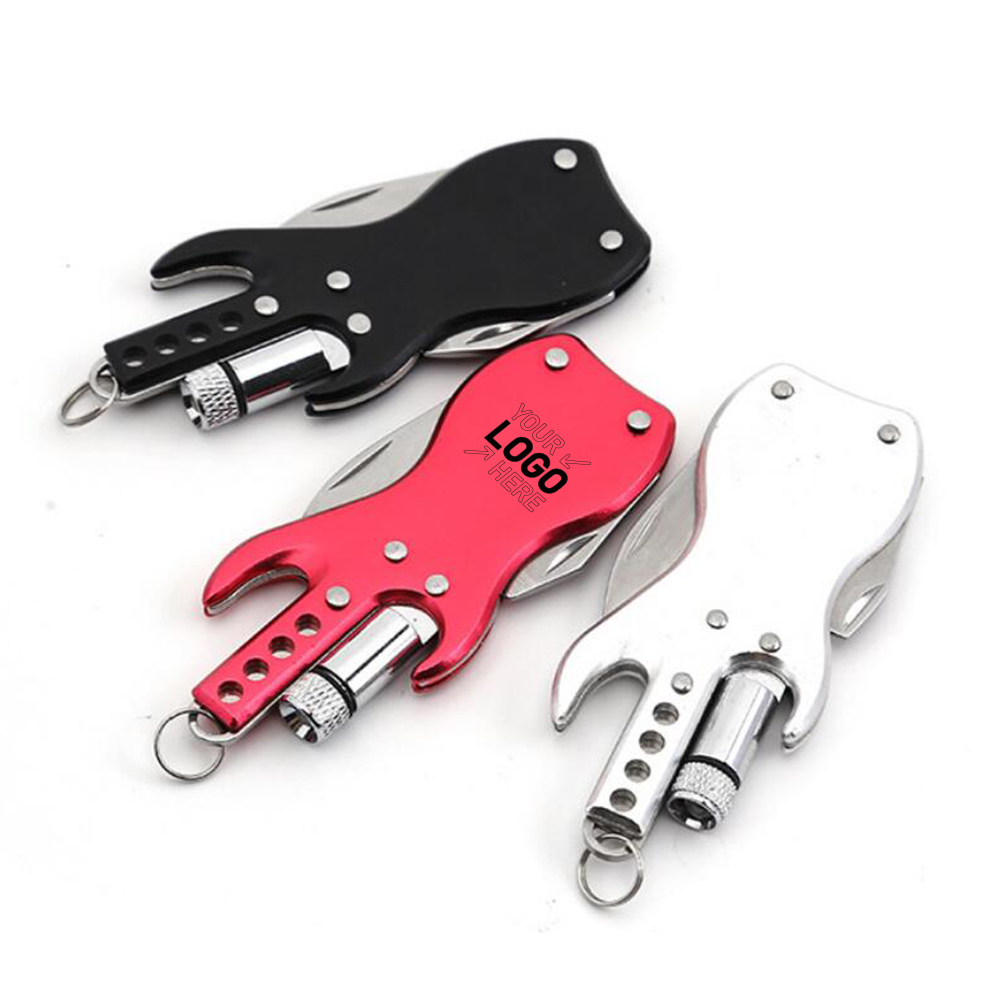 Mini combination pliers folding knife with LED lights Bottle