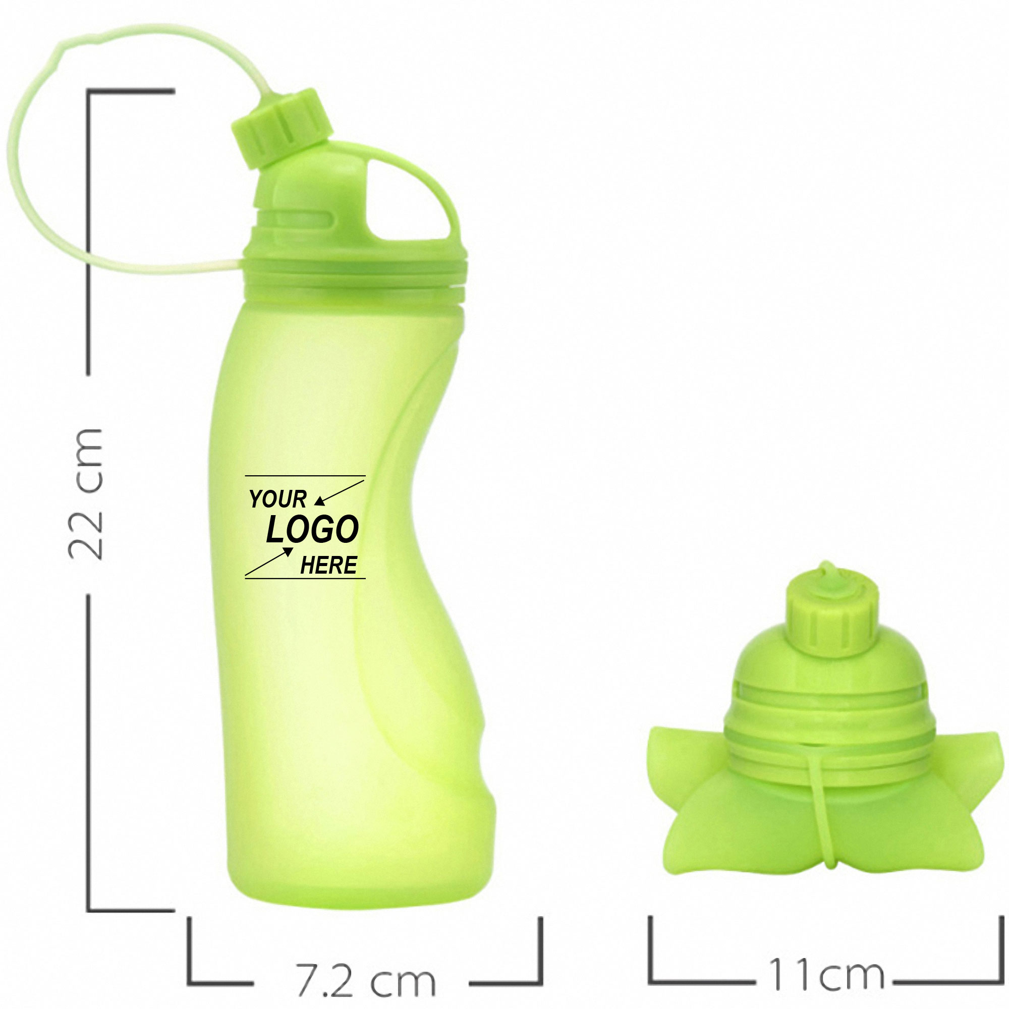 17oz Collapsible Polypropylene Water Bottle 5