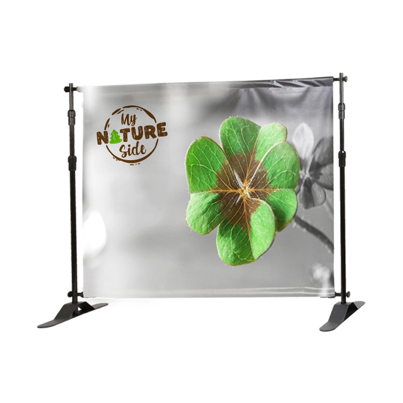Size Me™, 84" x 96" Polyester, Double-Sided Telescopic Backdrop Banner 4