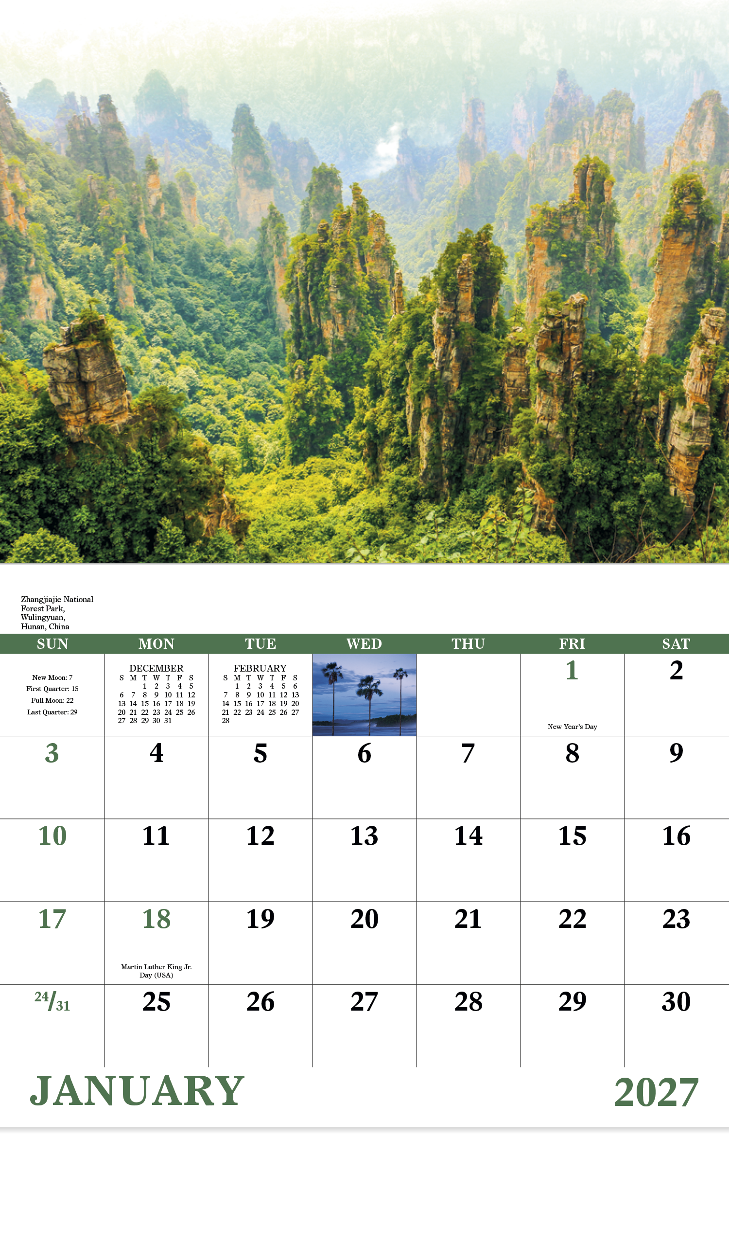 Good Value™ Glorious Getaways - Stapled Calendar 23
