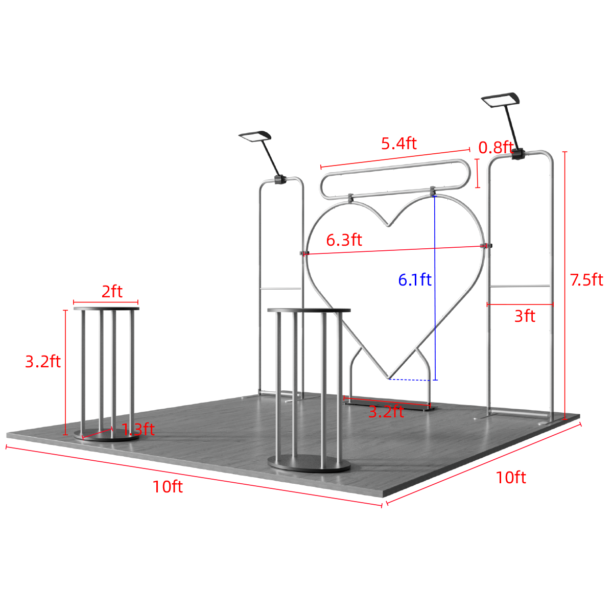 10'x10' Tradeshow Booth Kit - D Kit 5