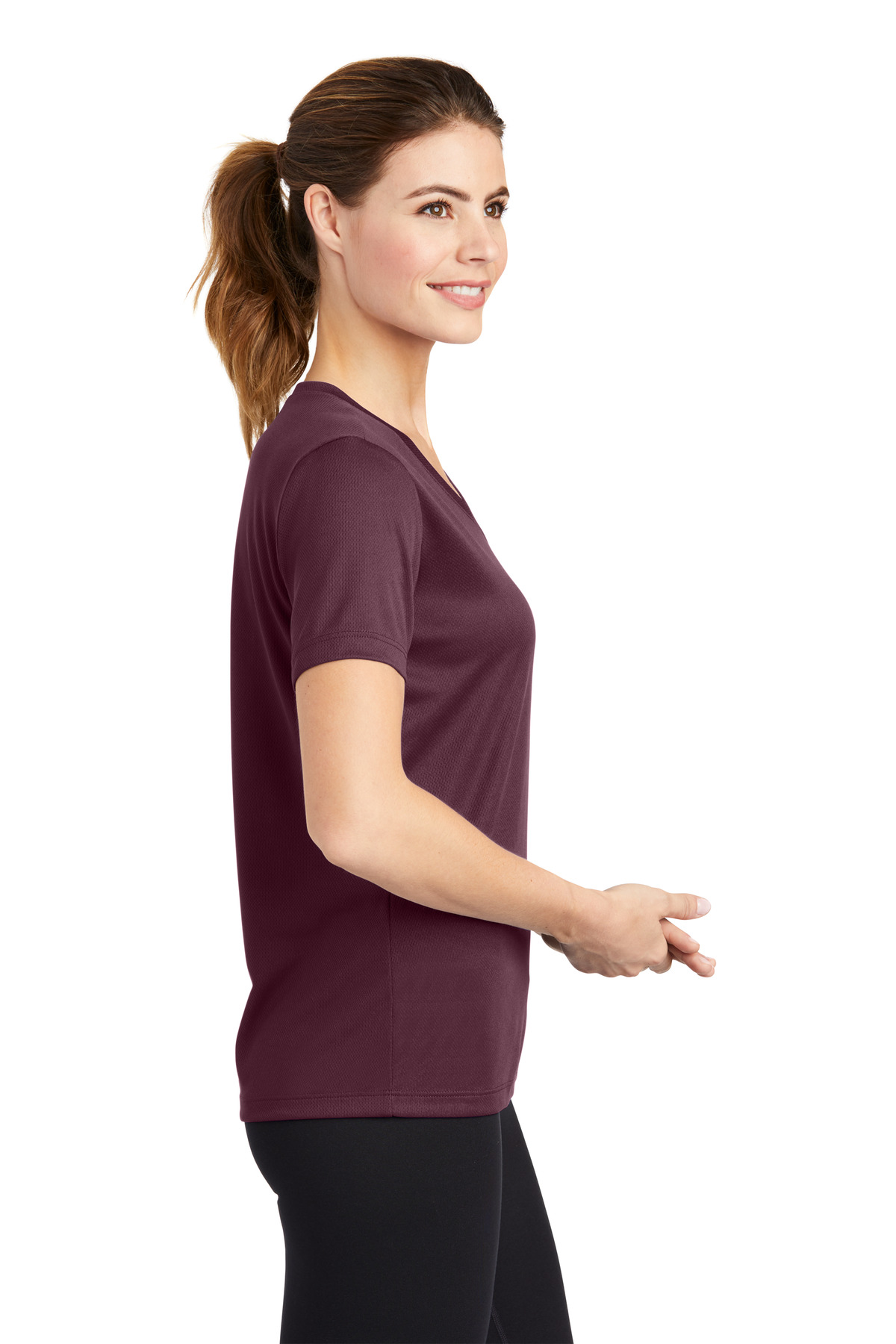 Sport-Tek Women's PosiCharge RacerMesh V-Neck Tee. LST340 76