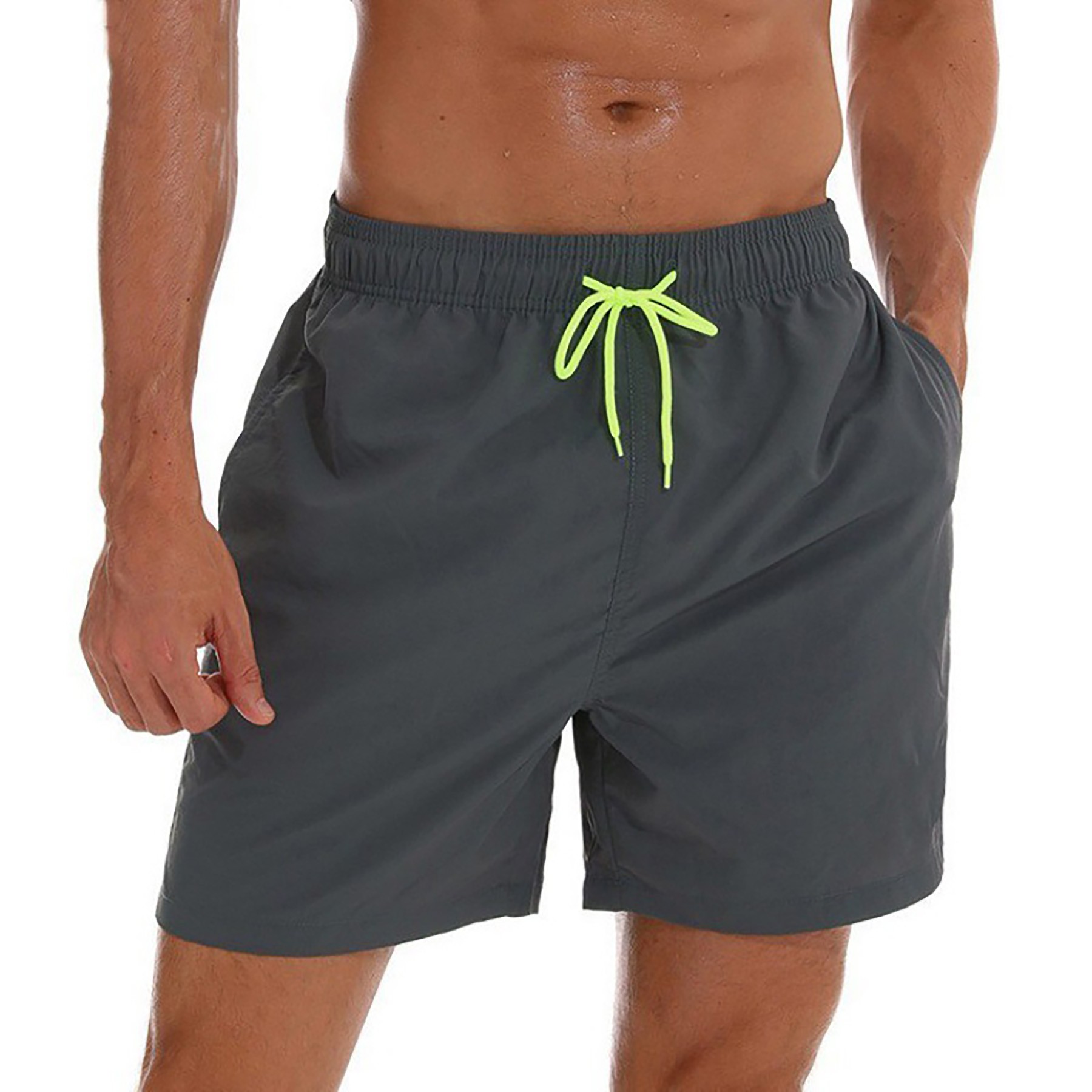Essentials Men's 10 Inch Quick Dry Swim Trunk 6