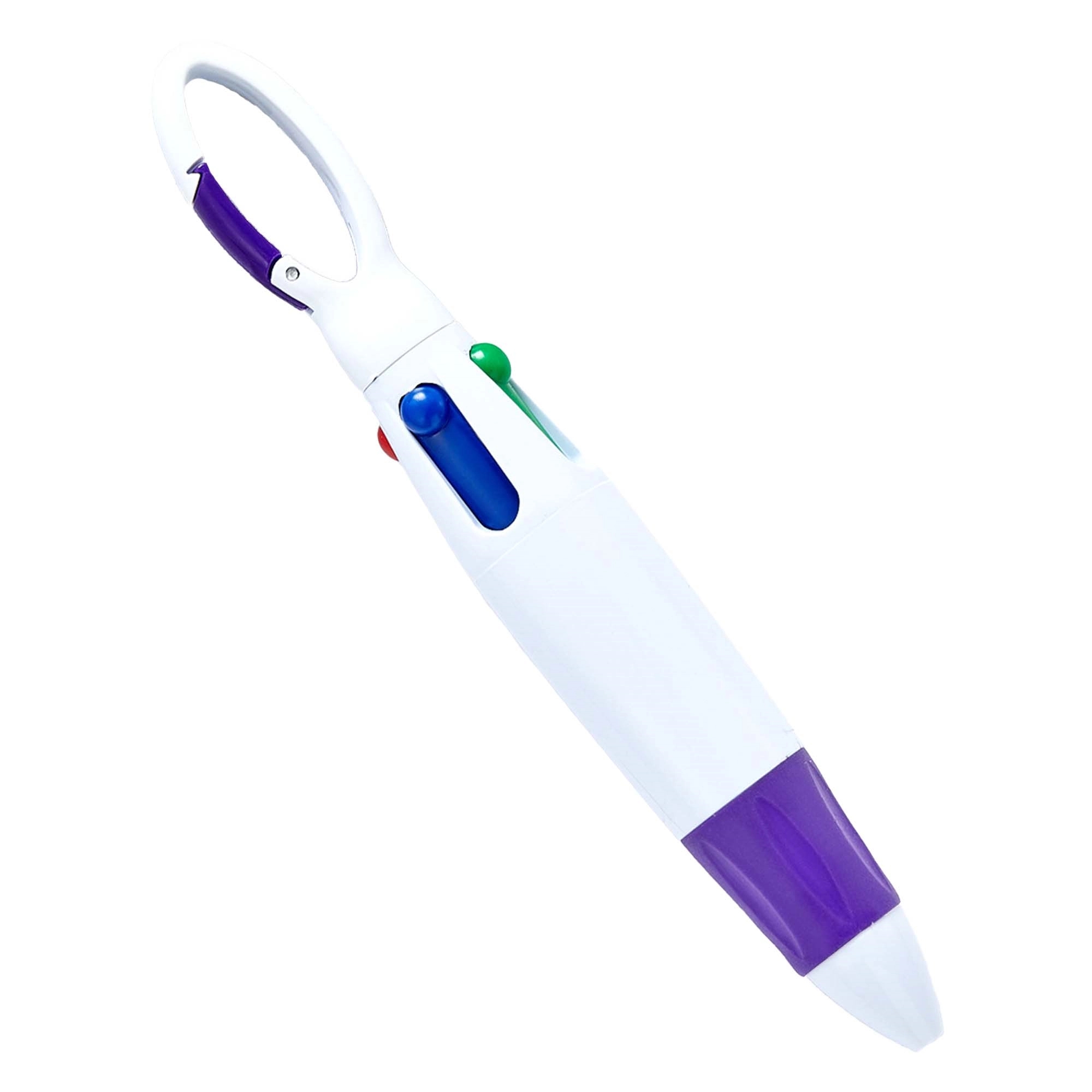 Four Color Ballpoint Pen With Buckle Clip 3