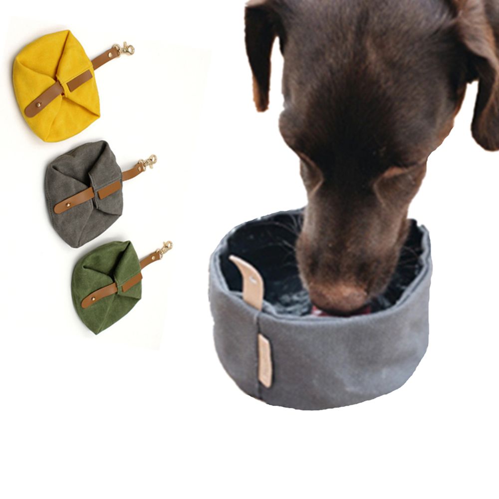 Foldable Pet Treat Travel Bowl 2