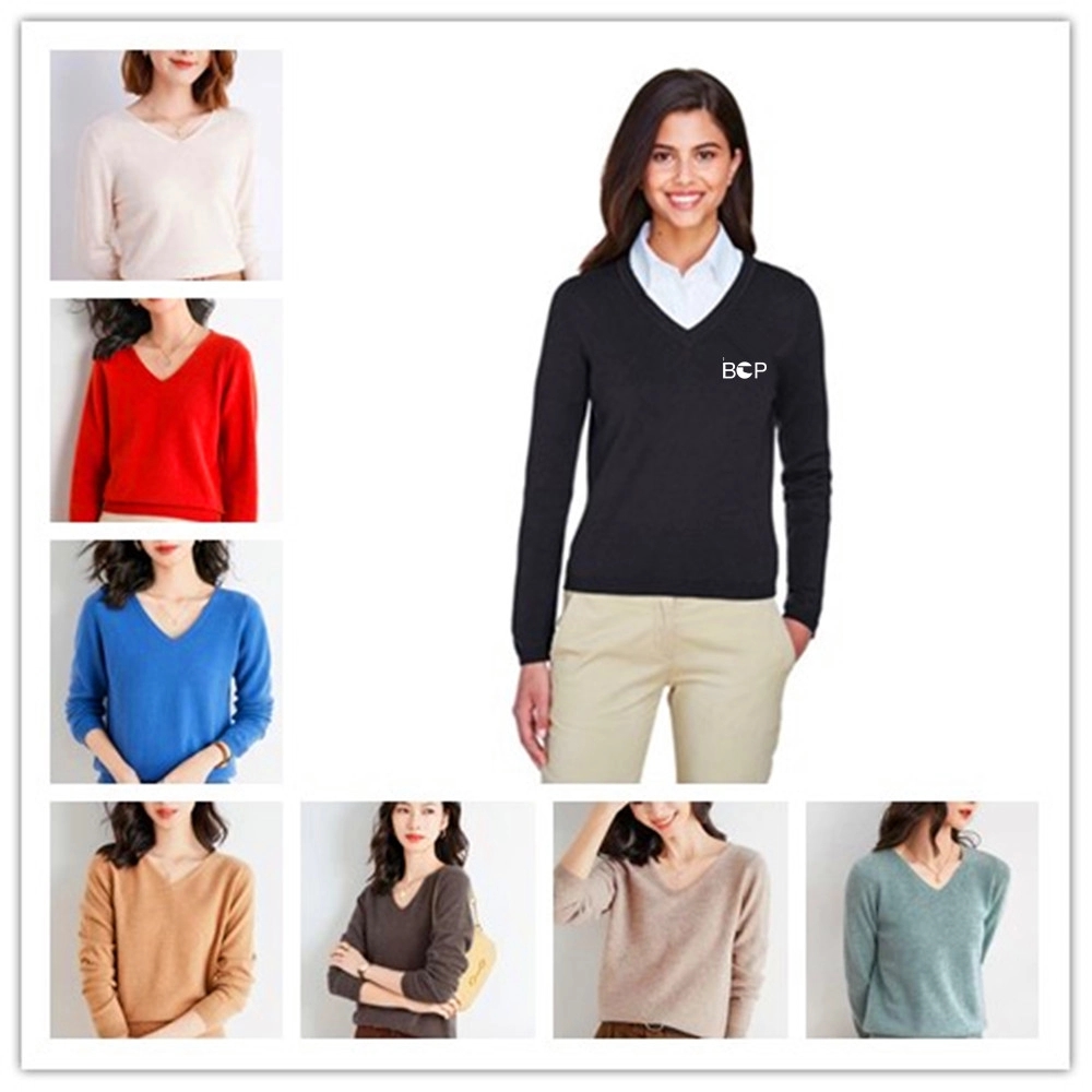 Ladies' V-Neck Sweater 6