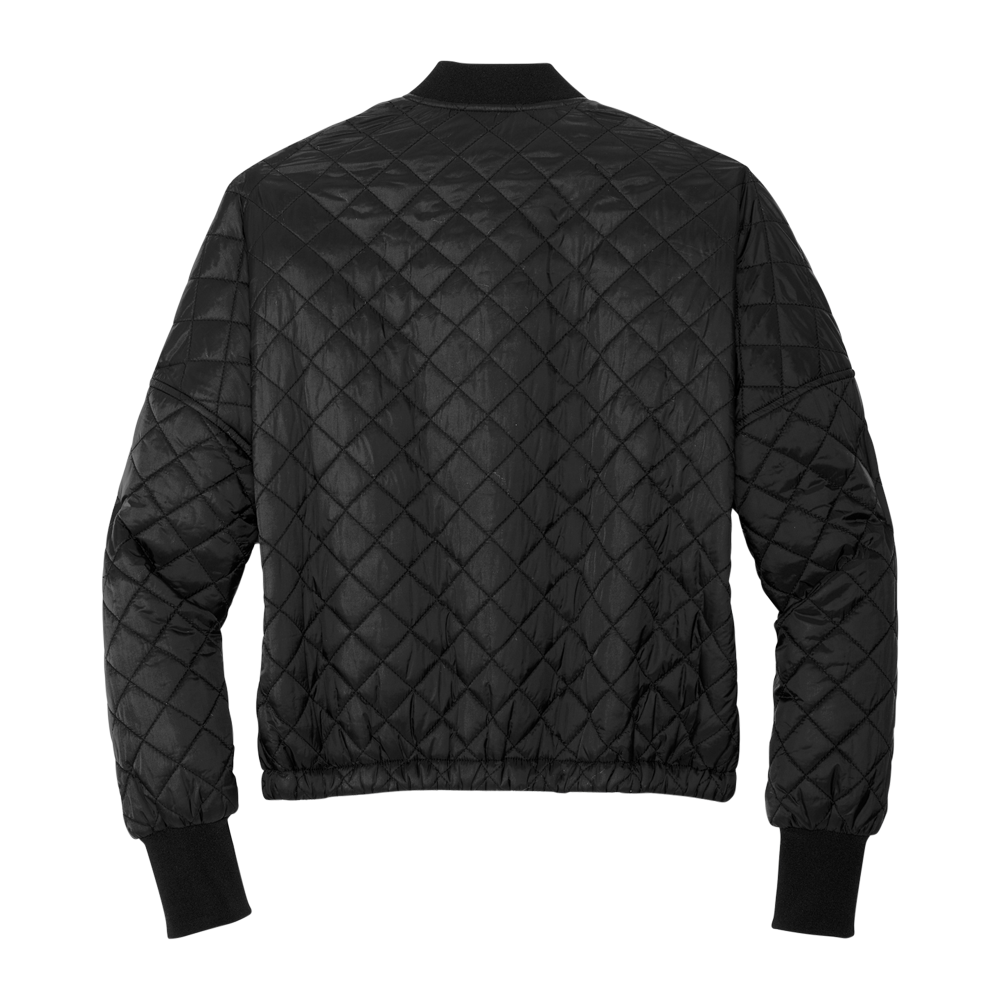 Women's Quilted Bomber Jacket 1