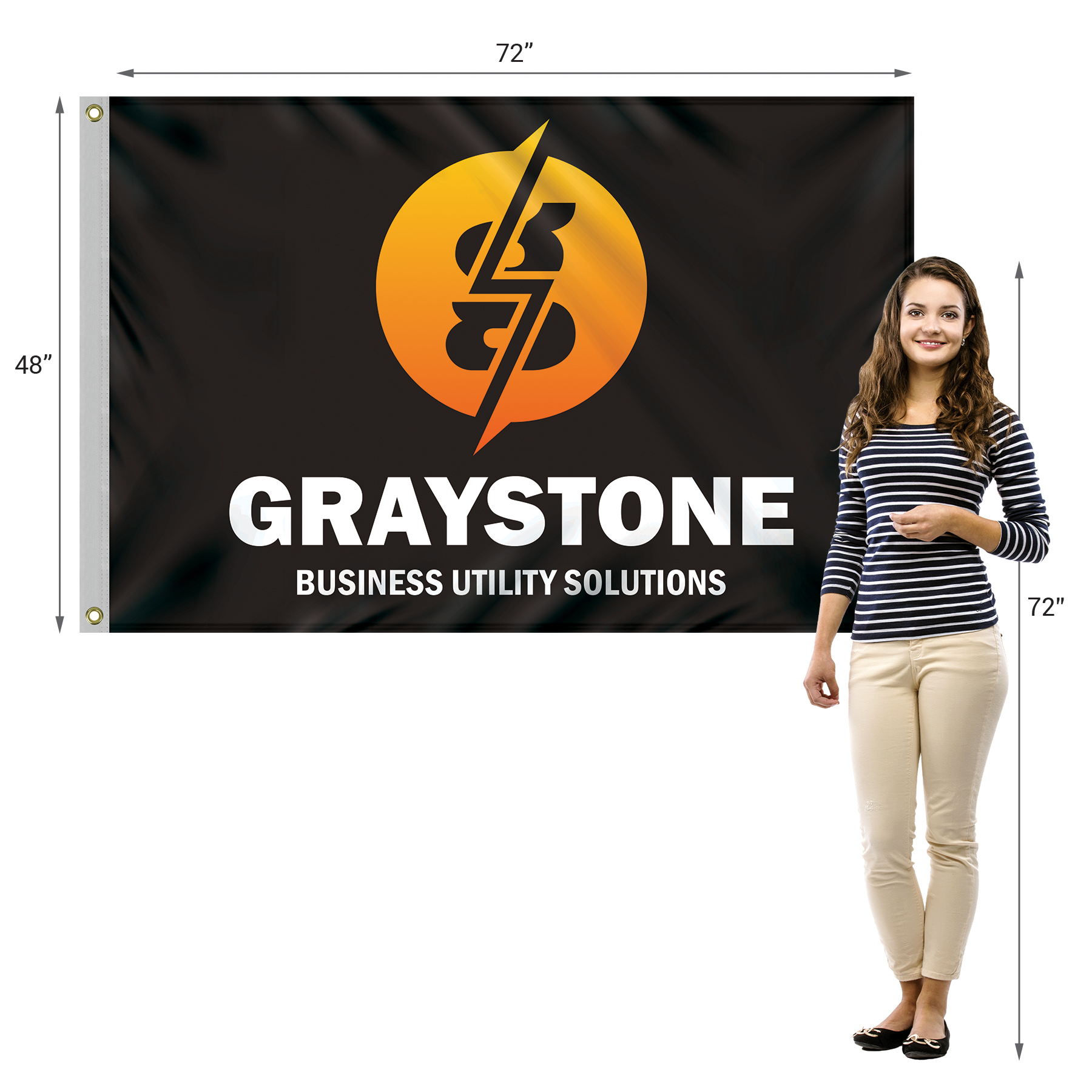 4' x 6' Digitally Printed Single Reverse Spun Polyester Flag 11