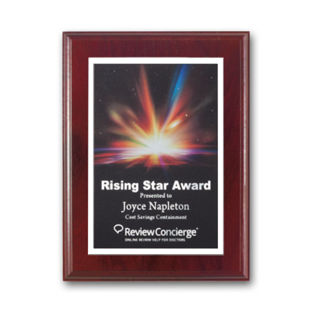 SpectraPrint™ Plaque - Mahogany White 2