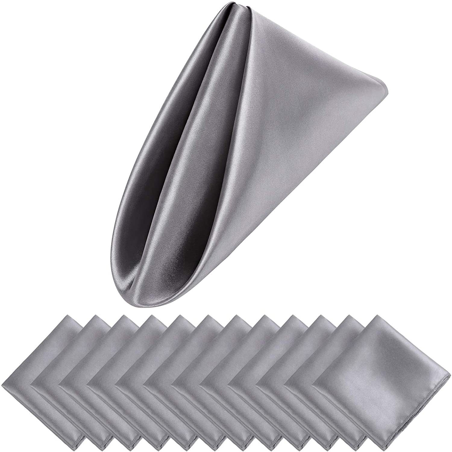 17"x17" Washable Hotel Restaurant Polyester Dinner Napkins 10