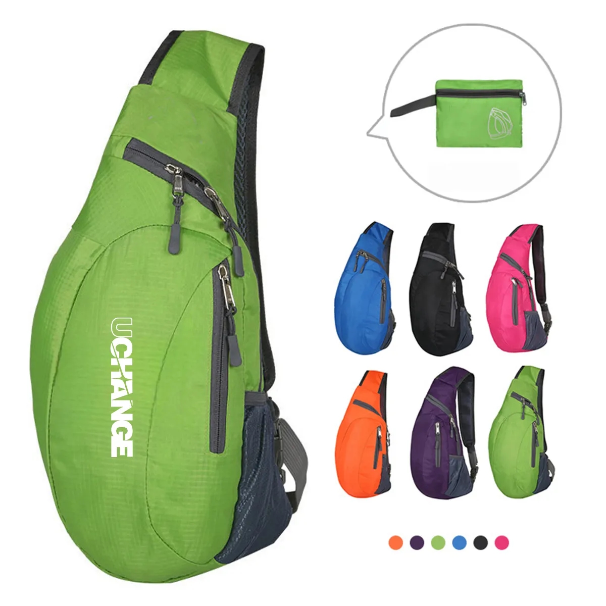 Customizable Foldable Crossbody Sling Bag For Travel Outdoor 9