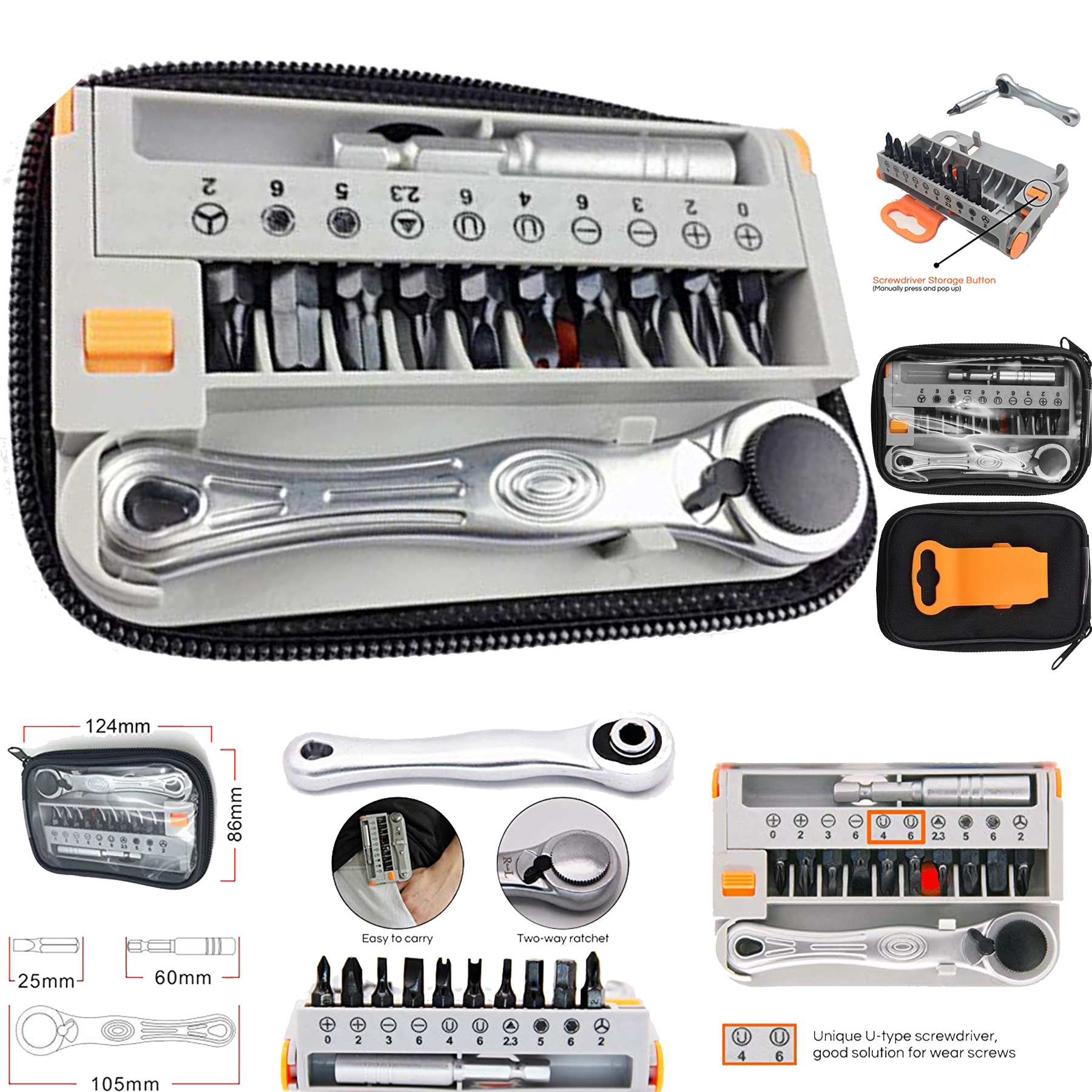Multifunctional Mini Portable Ratchet Screwdriver 2