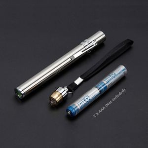 Stainless Steel LED Flashlight Pen Shaped Design With Metal Clip 5