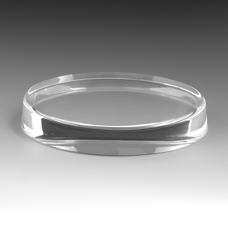 3" x 5" x 1/4" – Oval Glass Paperweight - 8518S (Screen Print), 8518P (4Color Process) 8