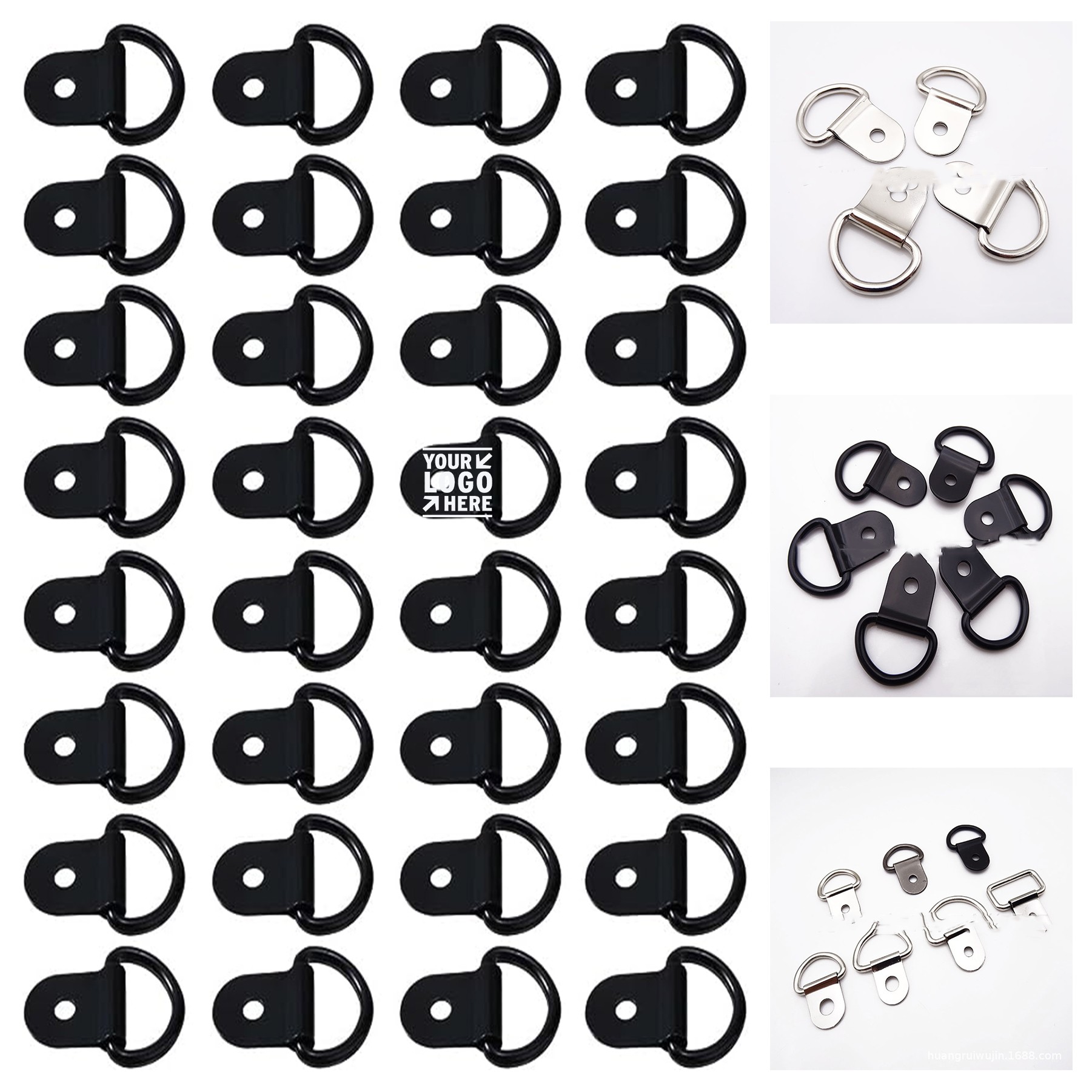 Small Stainless Steel Tie Down D Ring Anchor 3