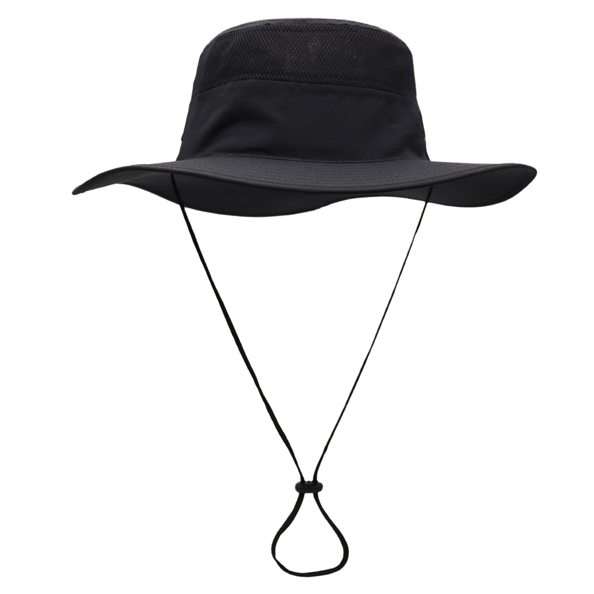 Wide-brimmed Mesh Bucket Hat 6