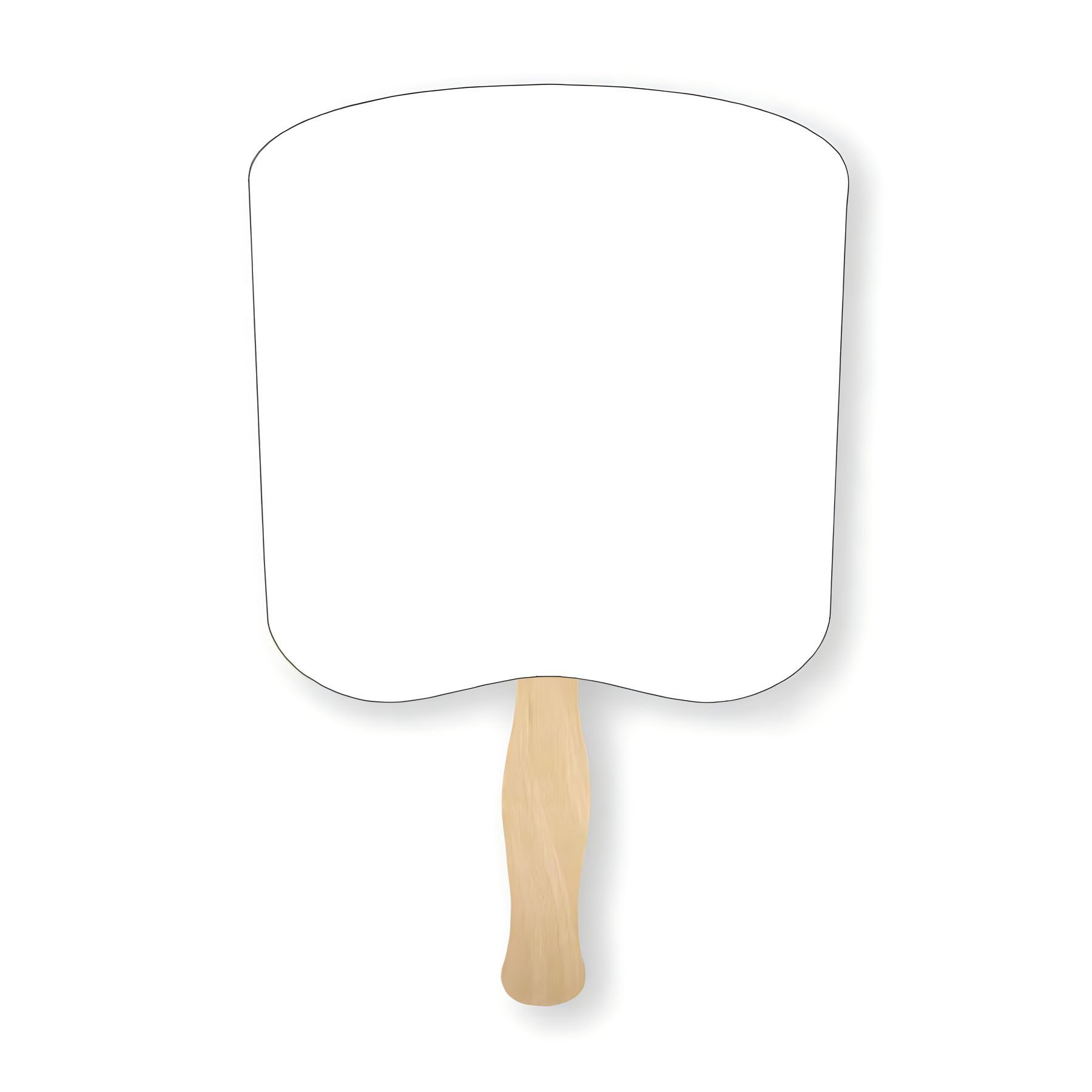 Custom Parlor And Church Hand Fan With Wooden Handle 8