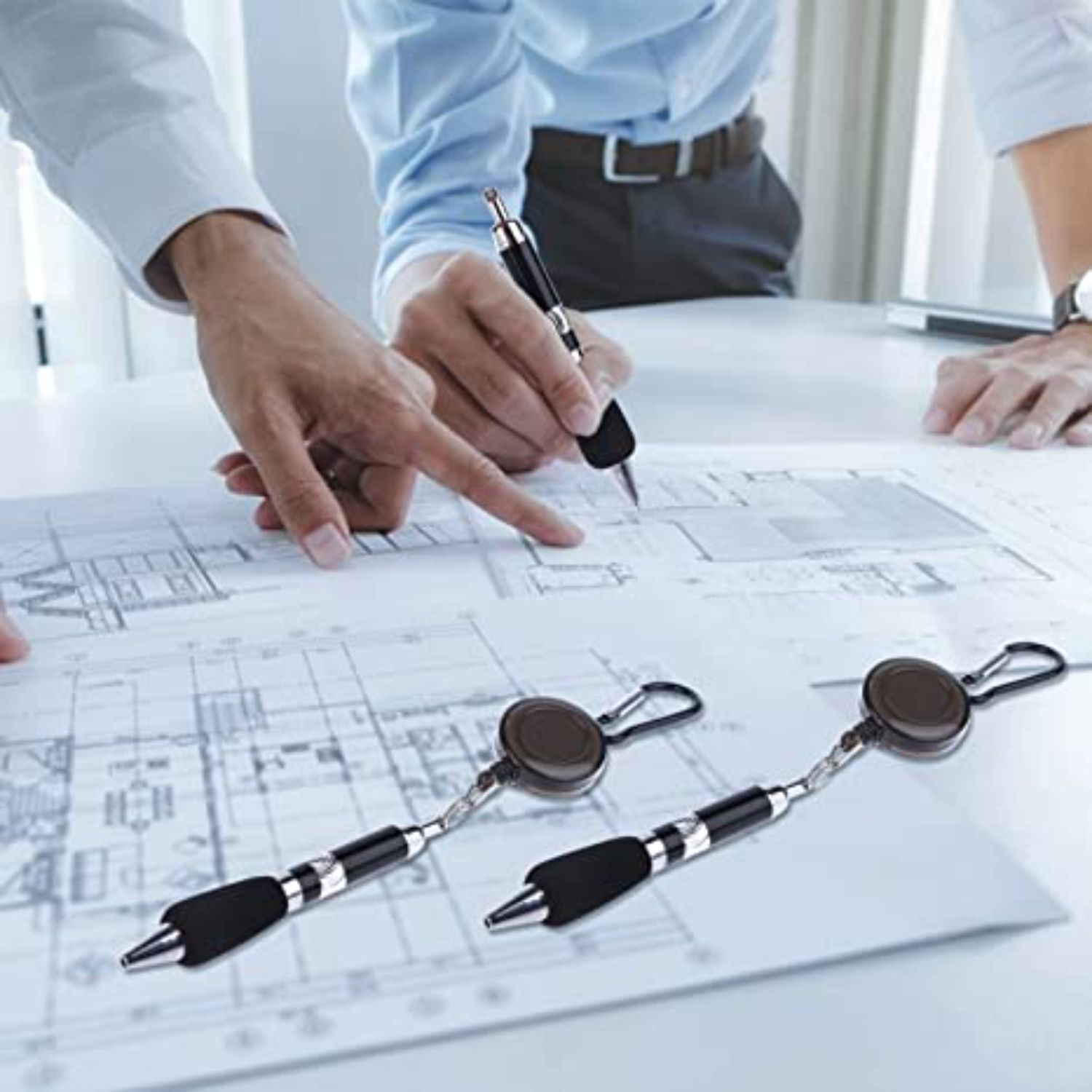 iTAGL Smart NFC Digital Business Carabiner Badge Reel Pen 2