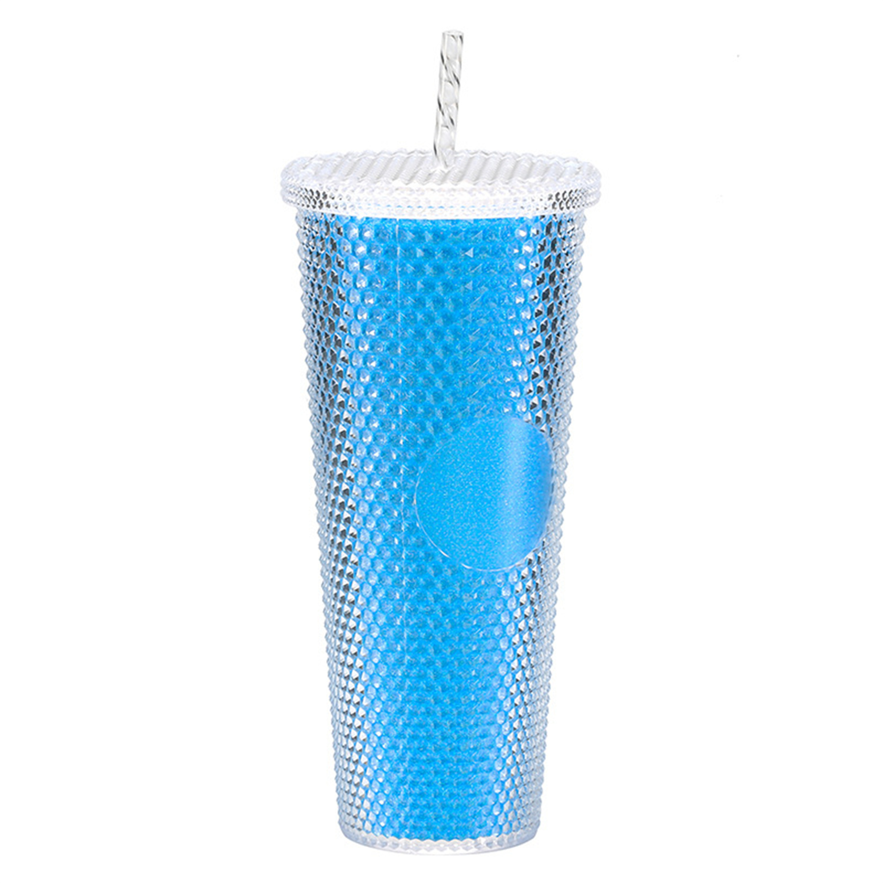 24oz Plastic Durian Cup with Straw 24