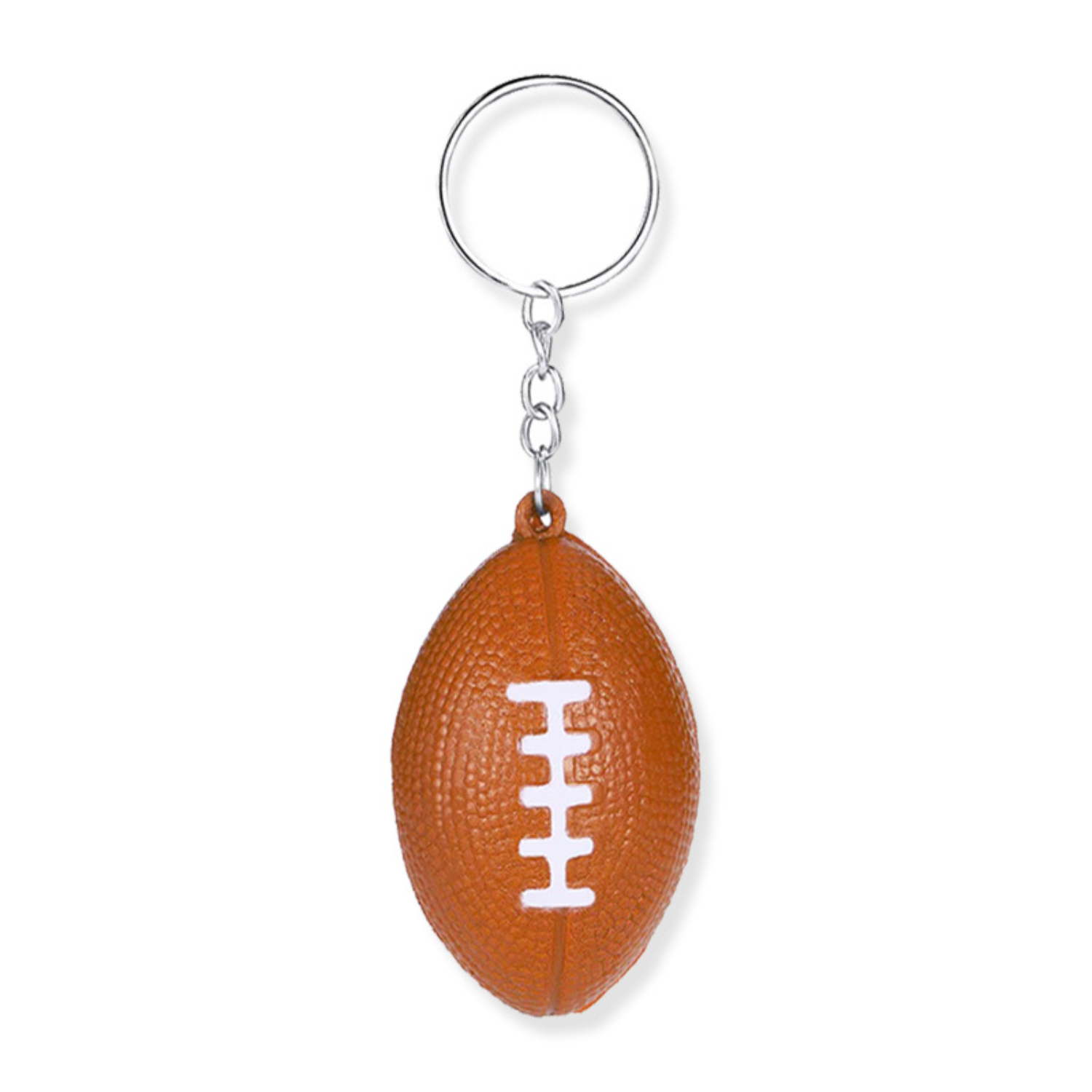 Rugbyball Shaped Stress Reliever Keychain 2