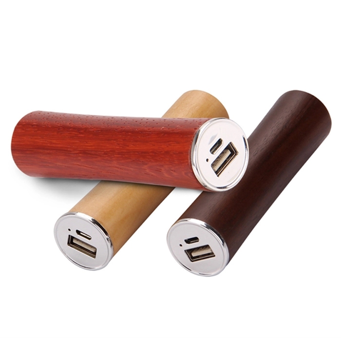 Wooden Round Power Buddy 2200mAH to 2600mAH 2
