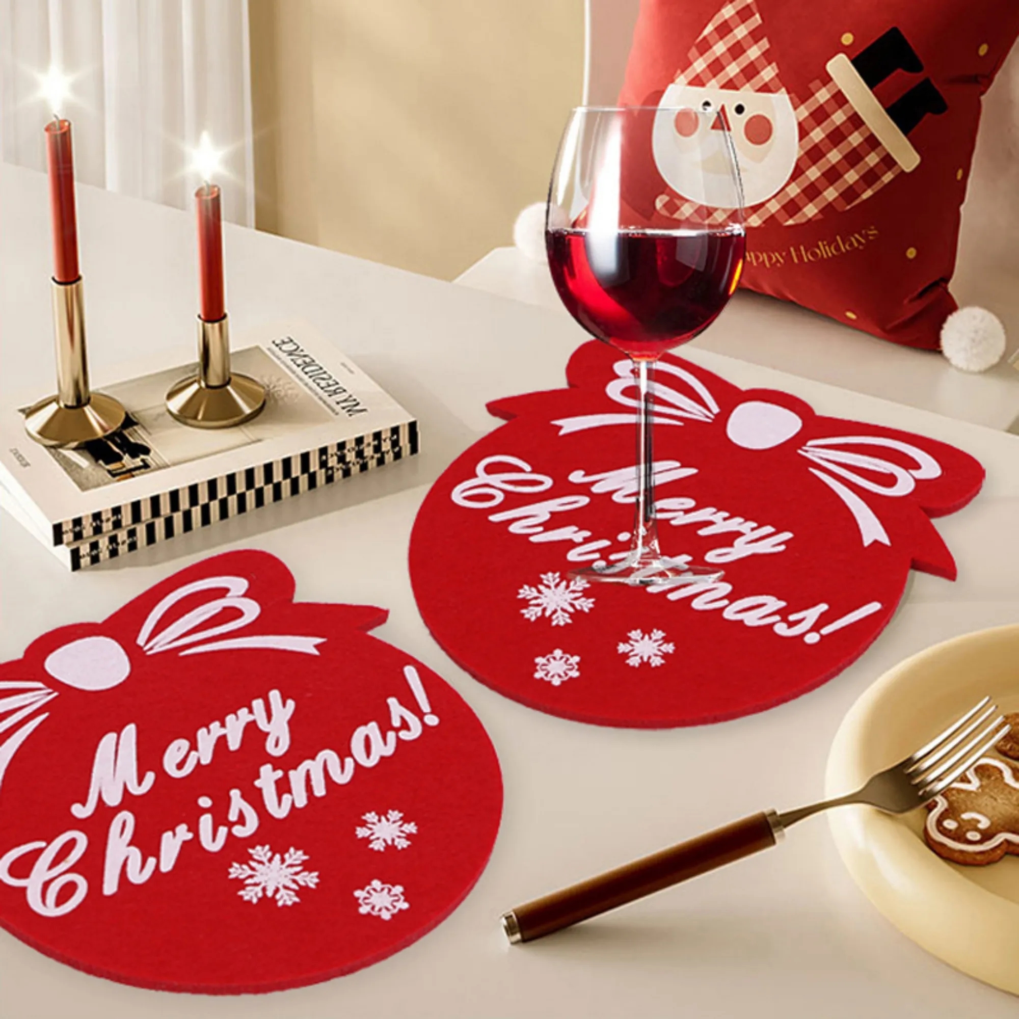 Eco Felt Christmas Coaster 3