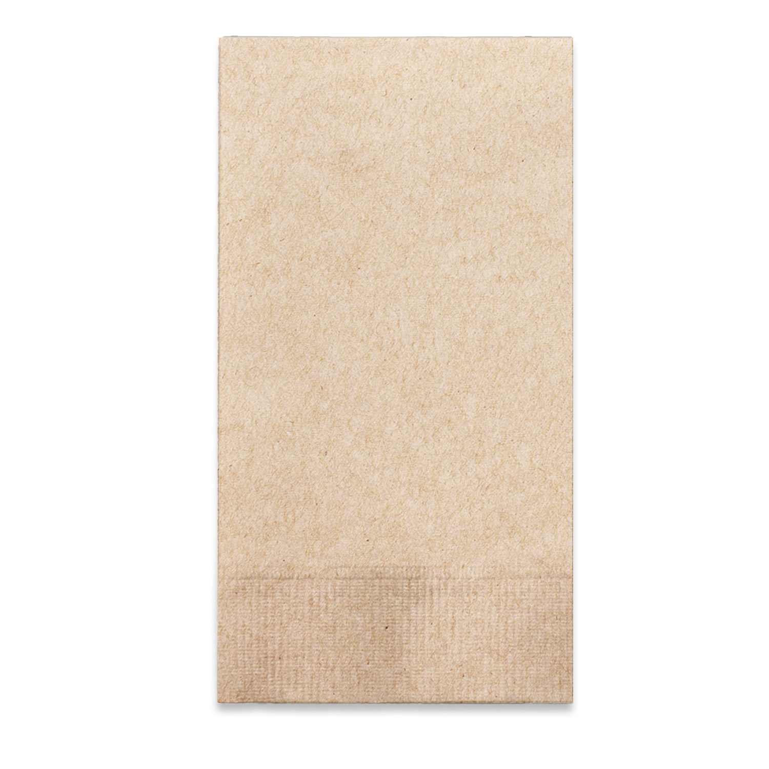 1-Ply Kraft Dinner Napkin - 1/8 Fold 2