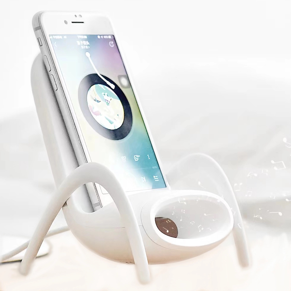 Mini Wireless Charger With Bluetooth Premium Speakers 2