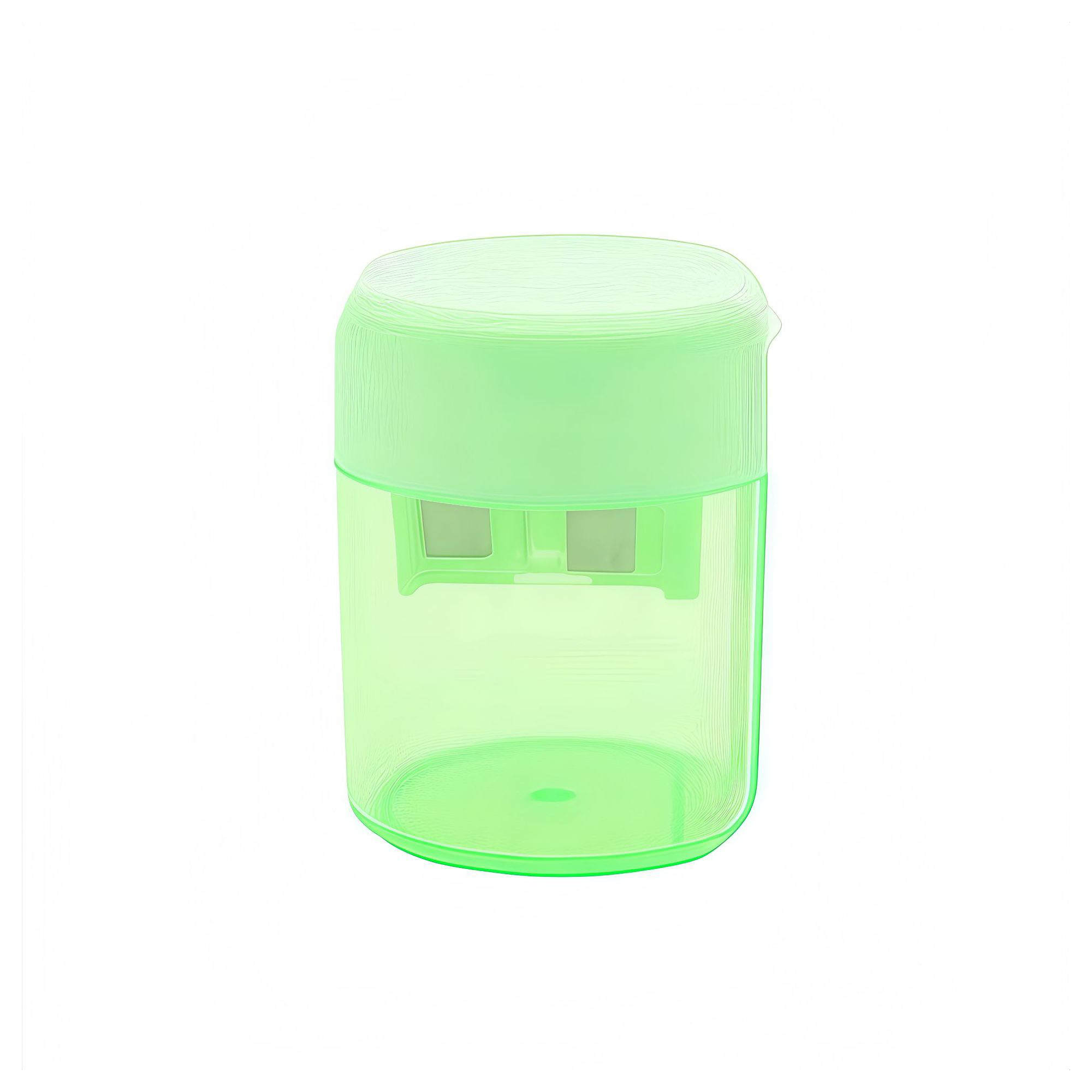 Double Hole Pencil Sharpener With Cover 2" Length X 2" Width X 1.6" Height 4