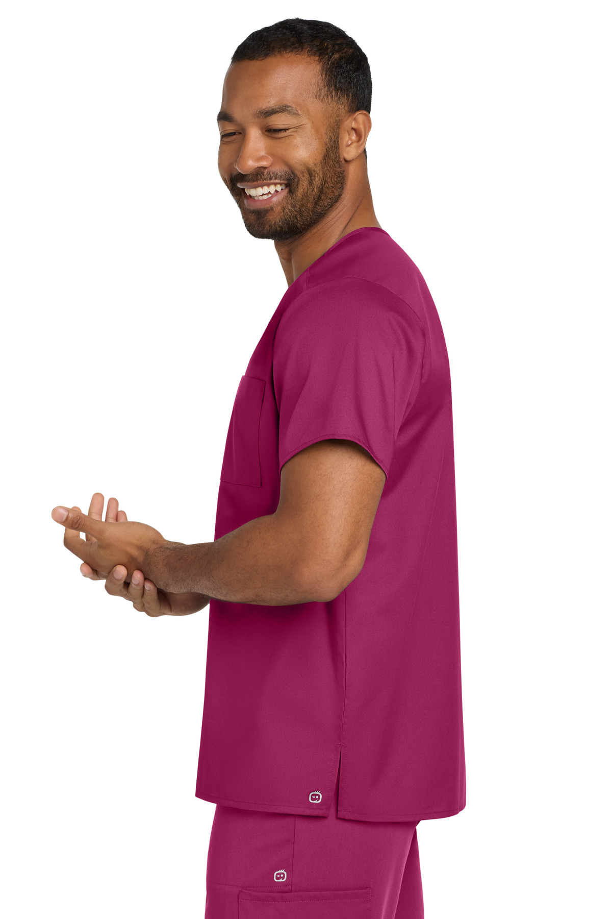Wink® Unisex WorkFlex Chest Pocket V-Neck Top 22