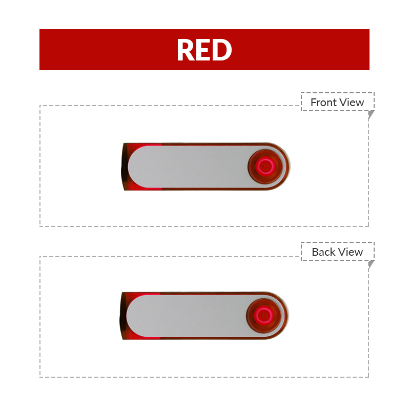 Translucent Swivel USB Flash Drive 4