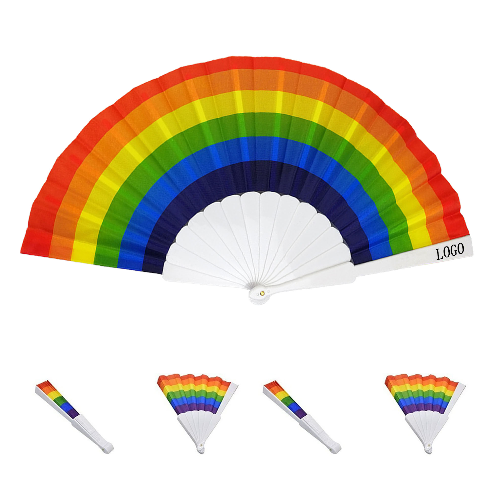 Pride Rainbow Fan 2