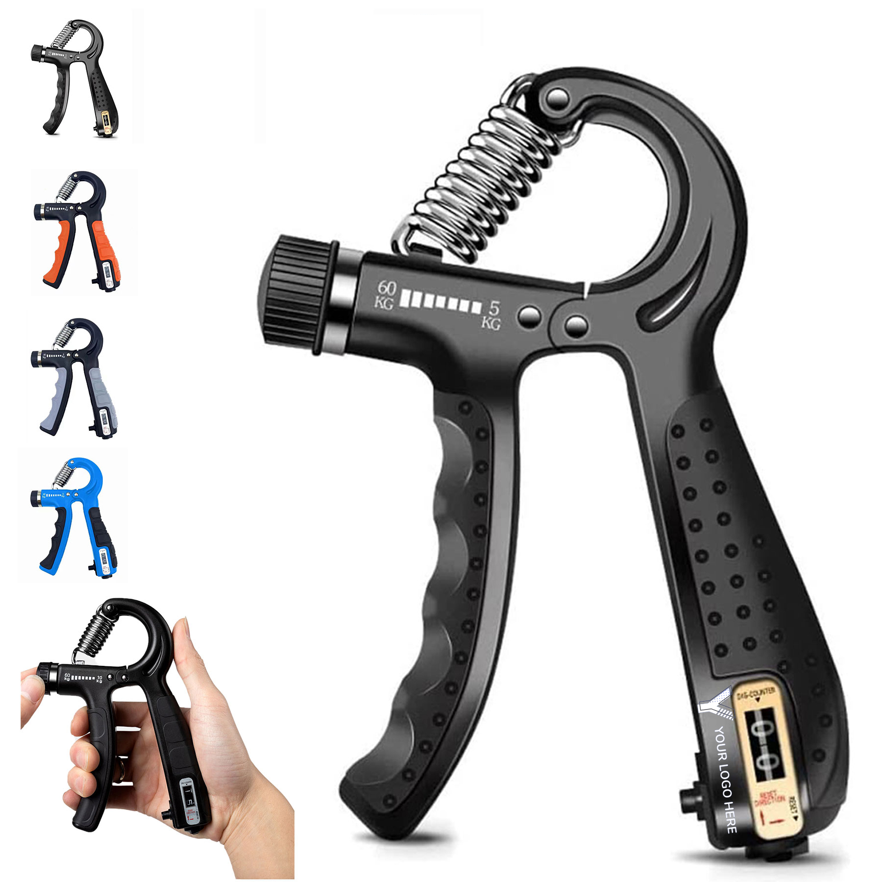 Hand Grip Strengthener Muscle Developer Counting Gripper 2